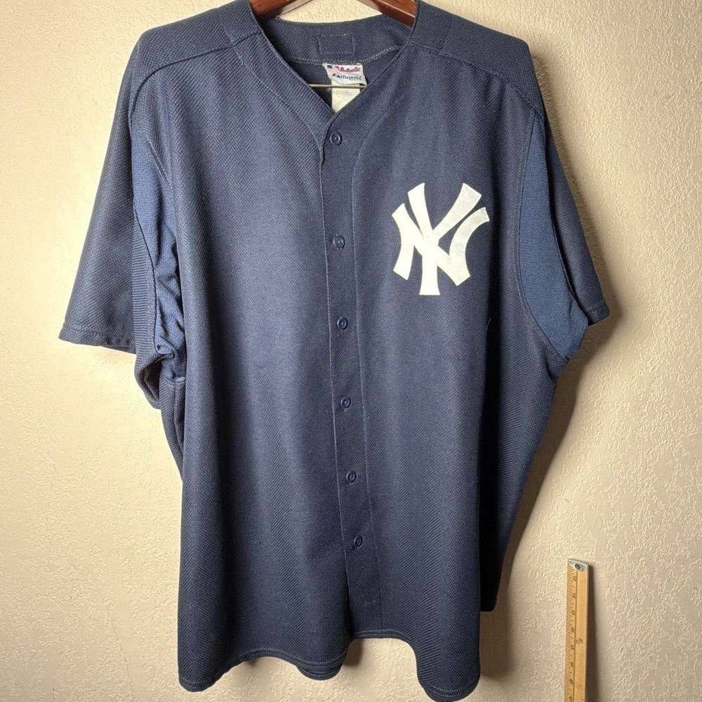 Vintage 90s Majestic New York Yankees Authentic Collection Jersey 2XL USA Sewn